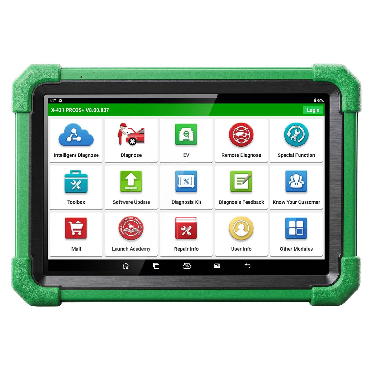 Launch X431 PRO3S+ EV 10.1-inch diagnostic tablet with EV menu