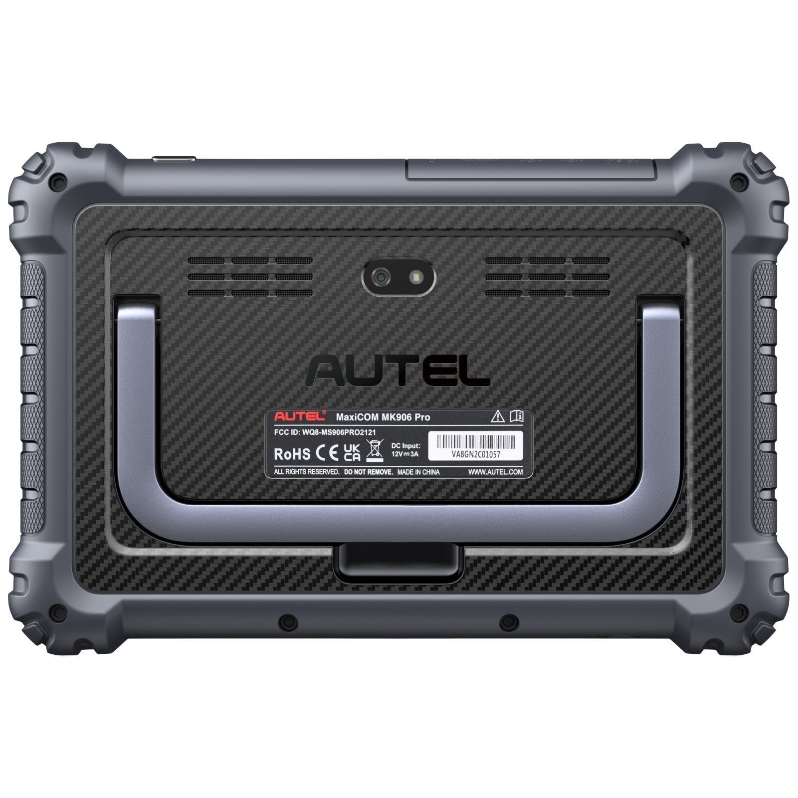 Autel MaxiCOM MK906 Pro tablet rear view
