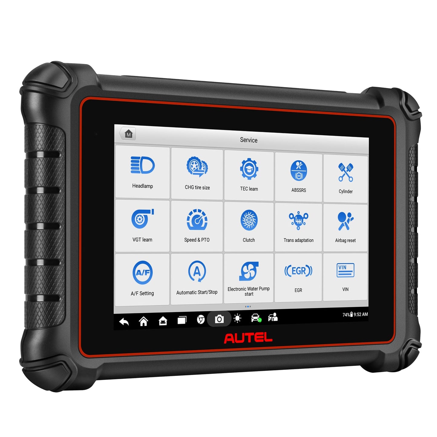 Autel MP900 screen and interface