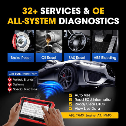 Launch X431 PROS ELITE diagnostic functions screen