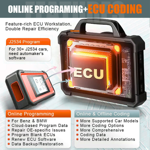 Launch X431 PAD VII Elite online programming and ECU coding