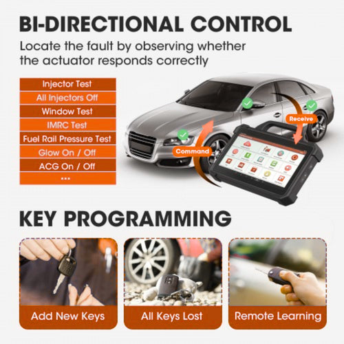 Launch X431 PAD VII Elite bi-directional control