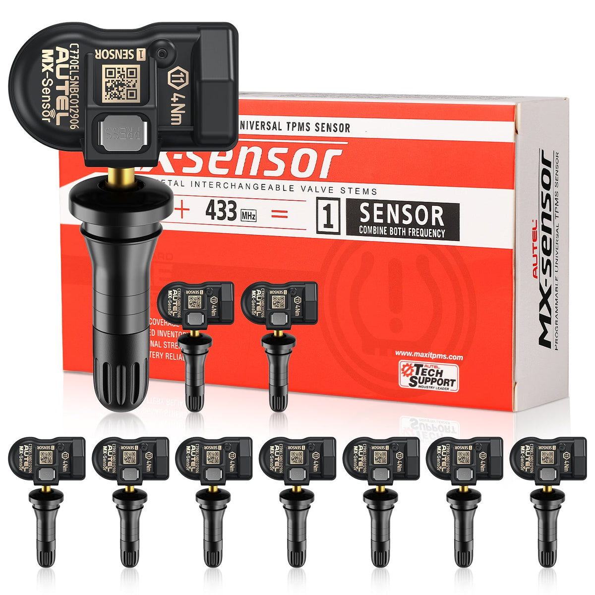 Autel MX-Sensor rubber TPMS sensor set